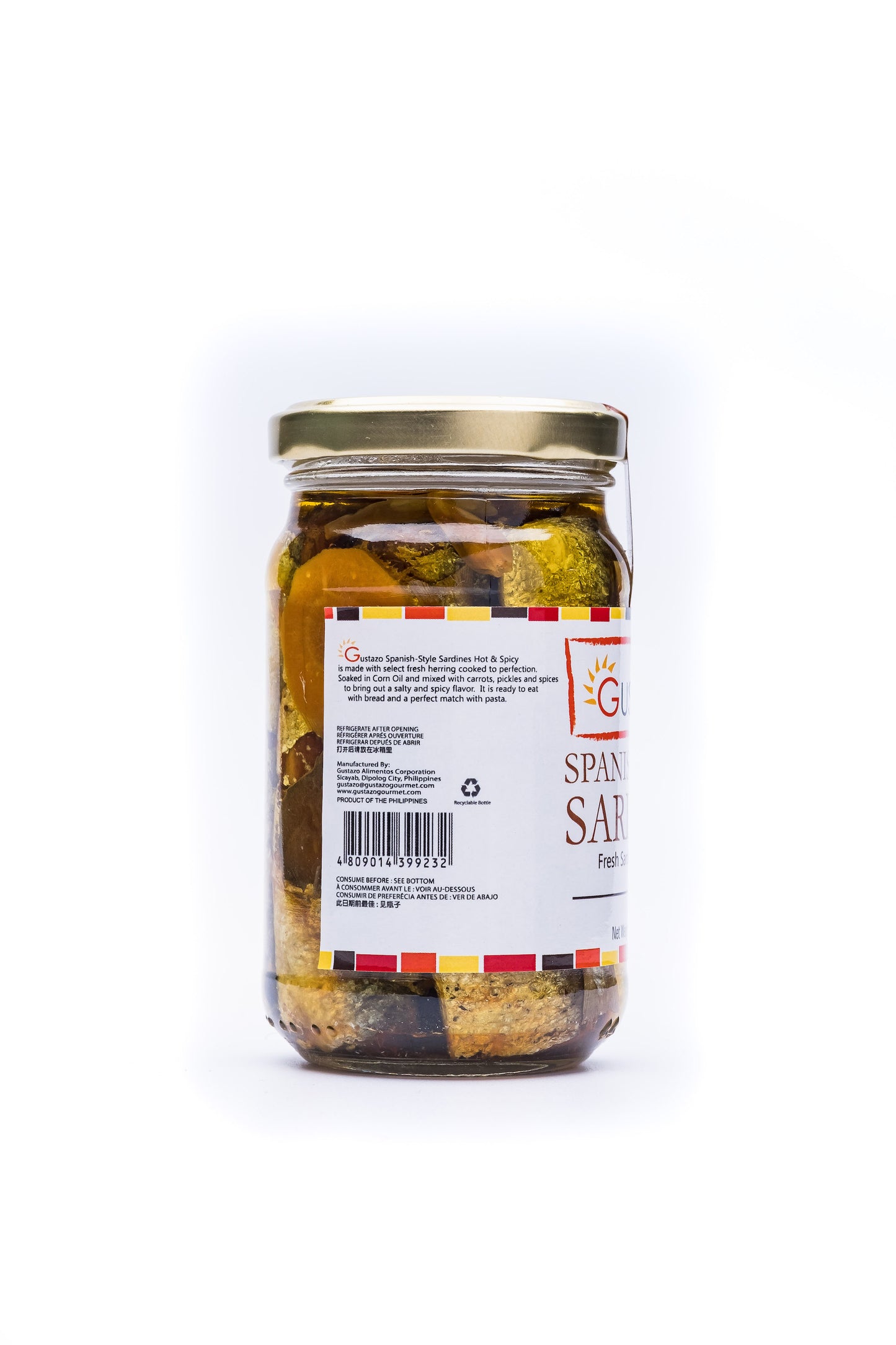Spanish Style Sardines in Corn Oil - Spicy