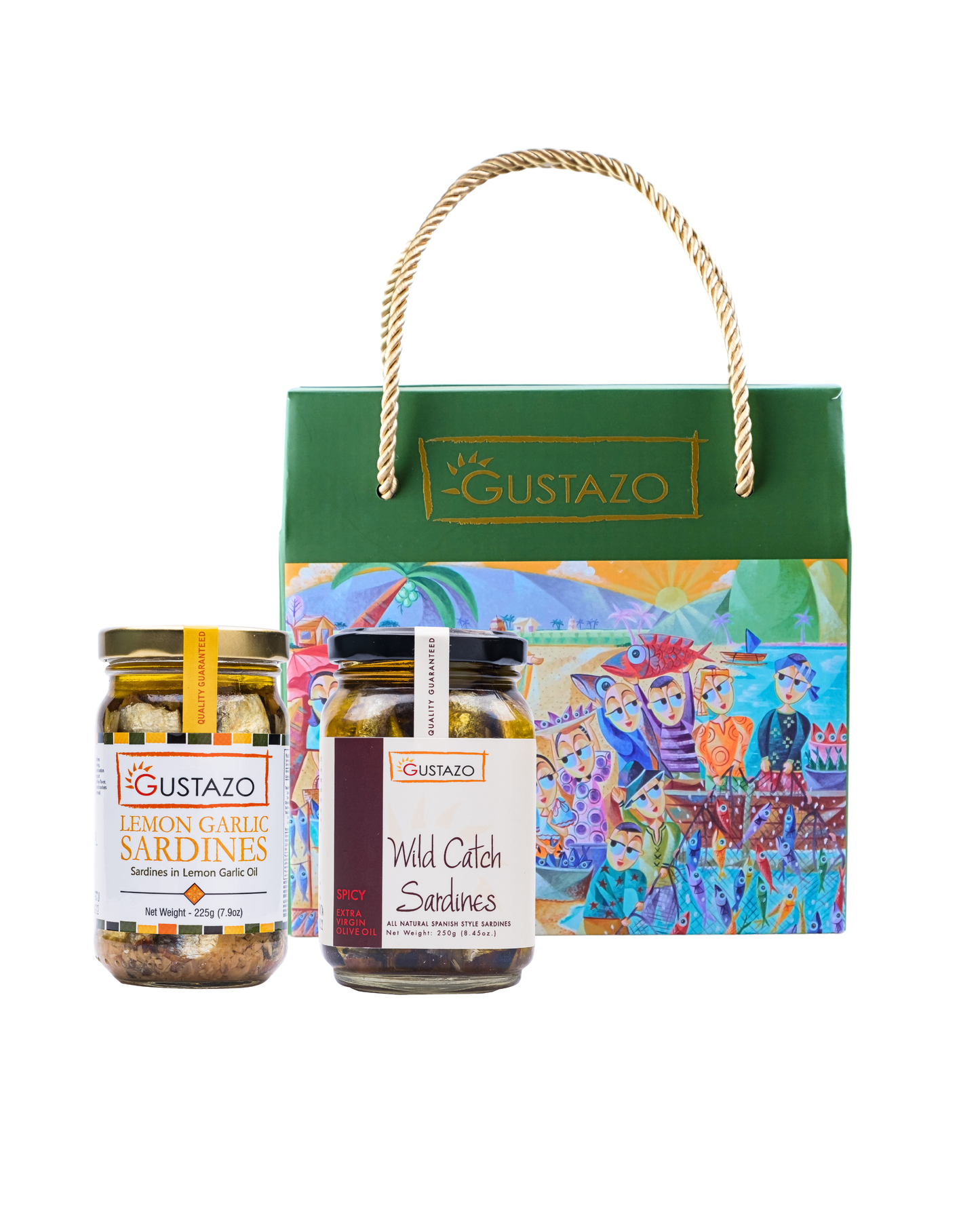 Gourmet Pair B: Lemon Garlic Sardines & Wild Catch Sardines Spicy in a Duo Gift Box (Jovan Benito Edition)