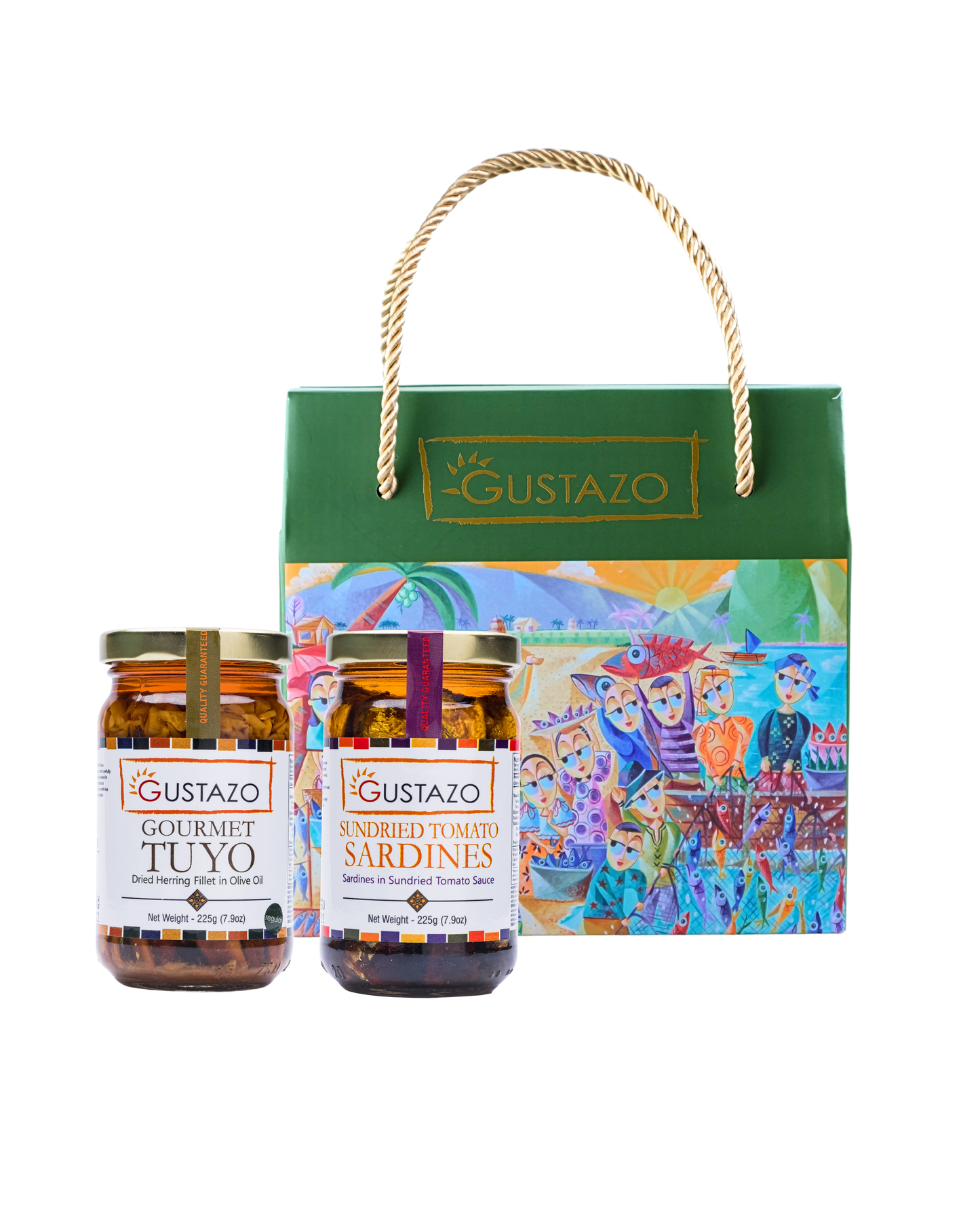 Gourmet Pair D: Gourmet Tuyo in Olive Oil & Sundried Tomato Sardines in a Duo Gift Box (Jovan Benito Edition)
